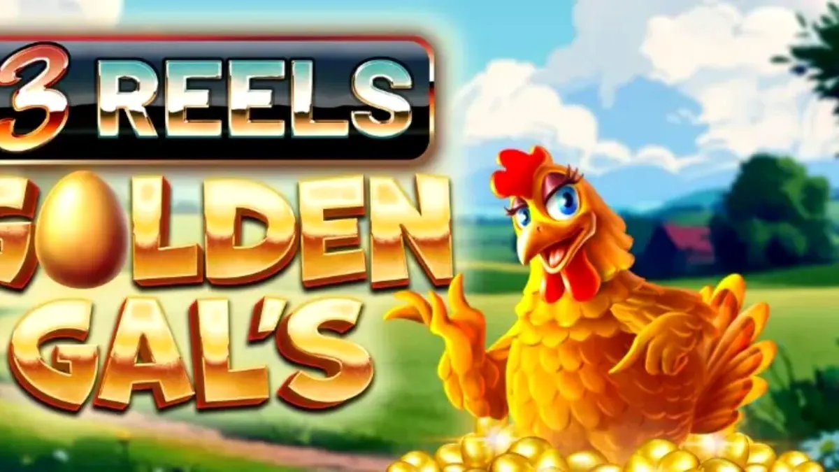 Tampilan visual slot Golden Gal’s 3 Reels dengan tema pertanian yang ceria